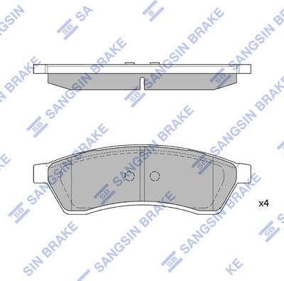 Hi-Q SP1119-R - Гальмівні колодки, дискові гальма autozip.com.ua