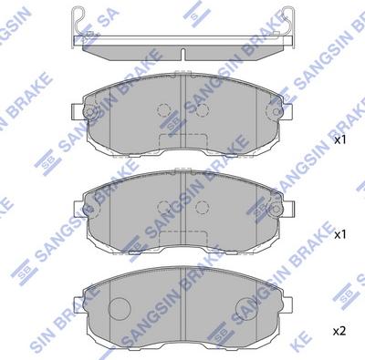 Hi-Q SP1183 - Гальмівні колодки, дискові гальма autozip.com.ua