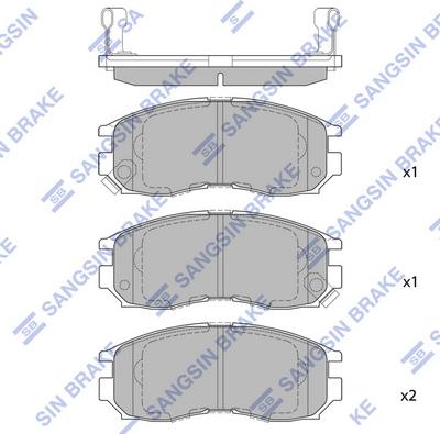 Hi-Q SP1134 - Гальмівні колодки, дискові гальма autozip.com.ua