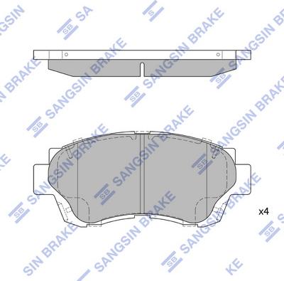 Hi-Q SP1138 - Гальмівні колодки, дискові гальма autozip.com.ua
