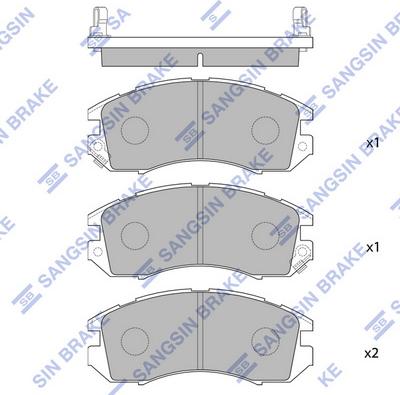 Hi-Q SP1120 - Гальмівні колодки, дискові гальма autozip.com.ua