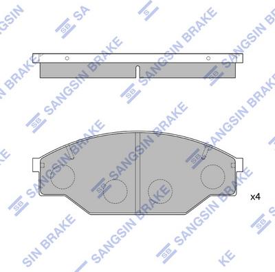 Hi-Q SP1121 - Гальмівні колодки, дискові гальма autozip.com.ua