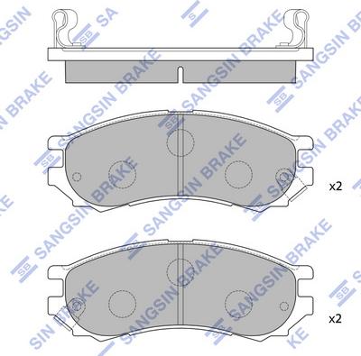 Hi-Q SP1128 - Гальмівні колодки, дискові гальма autozip.com.ua
