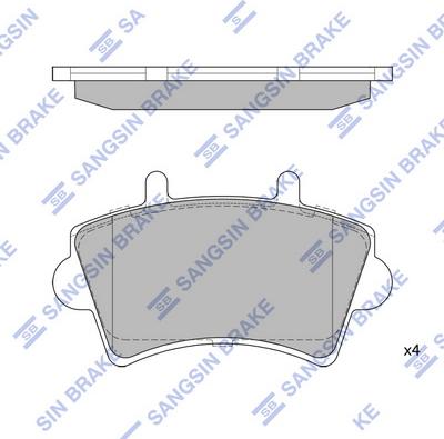 Hi-Q SP1894 - Гальмівні колодки, дискові гальма autozip.com.ua