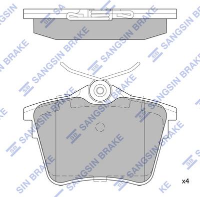 Hi-Q SP1897 - Гальмівні колодки, дискові гальма autozip.com.ua