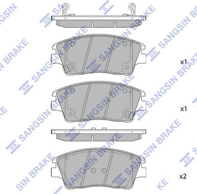 Hi-Q SP1844 - Гальмівні колодки, дискові гальма autozip.com.ua