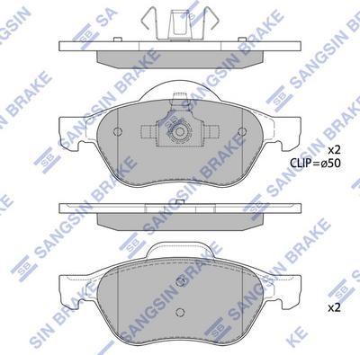 Hi-Q SP1840 - Гальмівні колодки, дискові гальма autozip.com.ua