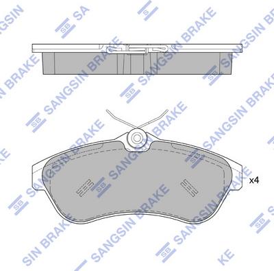 Hi-Q SP1866 - Гальмівні колодки, дискові гальма autozip.com.ua