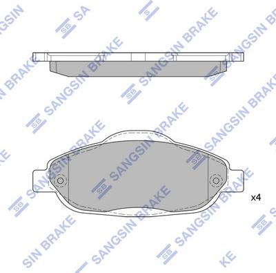 Hi-Q SP1804 - Гальмівні колодки, дискові гальма autozip.com.ua
