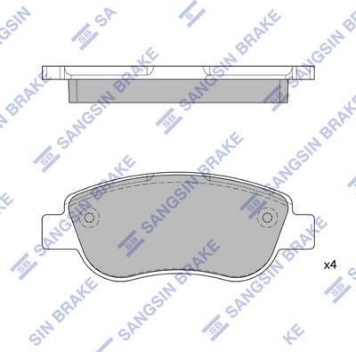 Hi-Q SP1808 - Гальмівні колодки, дискові гальма autozip.com.ua