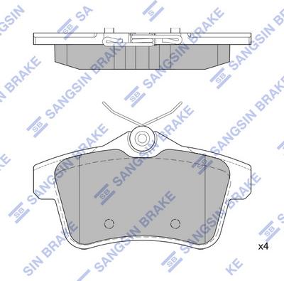 Hi-Q SP1881 - Гальмівні колодки, дискові гальма autozip.com.ua