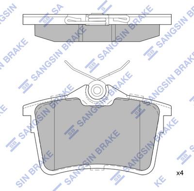 Hi-Q SP1824 - Гальмівні колодки, дискові гальма autozip.com.ua