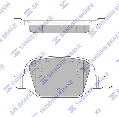 Hi-Q SP1823 - Гальмівні колодки, дискові гальма autozip.com.ua
