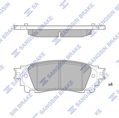 Hi-Q SP1827 - Гальмівні колодки, дискові гальма autozip.com.ua