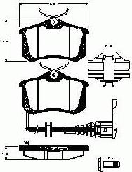 Woking PSA363341 - Гальмівні колодки, дискові гальма autozip.com.ua