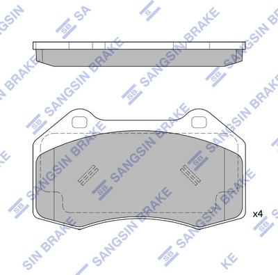 Hi-Q SP1877 - Гальмівні колодки, дискові гальма autozip.com.ua