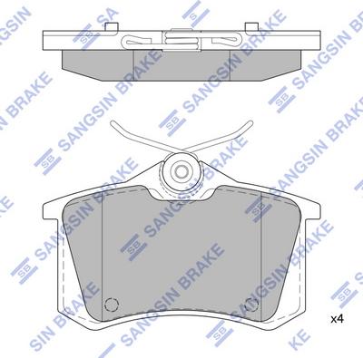 Hi-Q SP1391 - Гальмівні колодки, дискові гальма autozip.com.ua