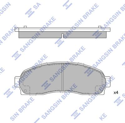 Hi-Q SP1369 - Гальмівні колодки, дискові гальма autozip.com.ua