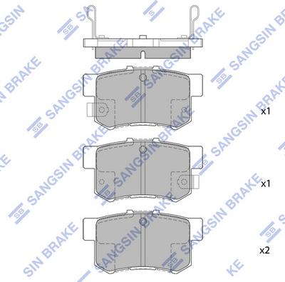 Hi-Q SP1368 - Гальмівні колодки, дискові гальма autozip.com.ua