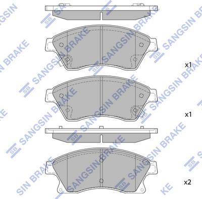 Hi-Q SP1362 - Гальмівні колодки, дискові гальма autozip.com.ua