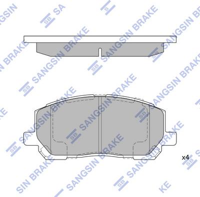 Hi-Q SP1384(SD) - Гальмівні колодки, дискові гальма autozip.com.ua