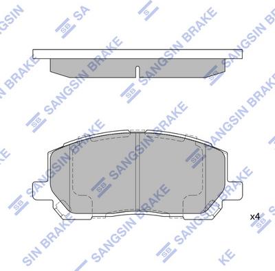 Hi-Q SP1384 - Гальмівні колодки, дискові гальма autozip.com.ua