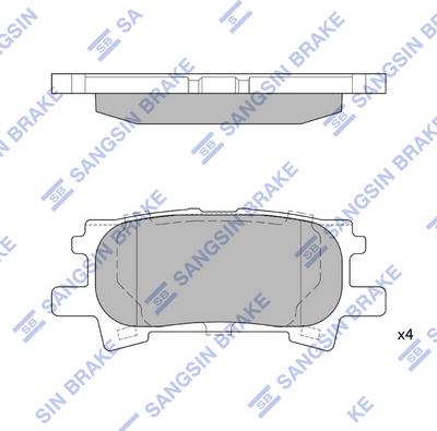 Hi-Q SP1385 - Гальмівні колодки, дискові гальма autozip.com.ua