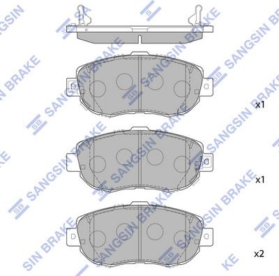 Hi-Q SP1386 - Гальмівні колодки, дискові гальма autozip.com.ua