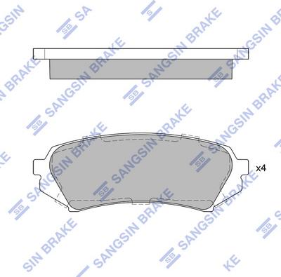 Hi-Q SP1380 - Гальмівні колодки, дискові гальма autozip.com.ua