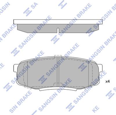 Hi-Q SP1382 - Гальмівні колодки, дискові гальма autozip.com.ua