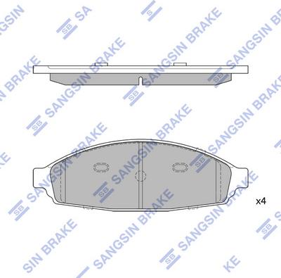 Hi-Q SP1334 - Гальмівні колодки, дискові гальма autozip.com.ua