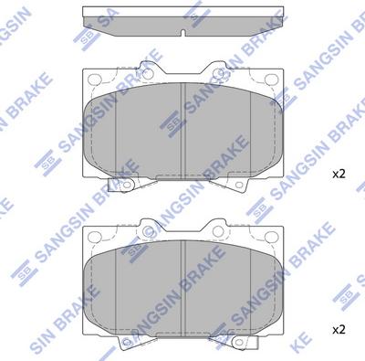 Hi-Q SP1379 - Гальмівні колодки, дискові гальма autozip.com.ua