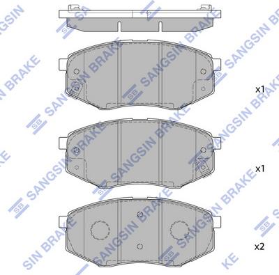 Hi-Q SP1374 - Гальмівні колодки, дискові гальма autozip.com.ua