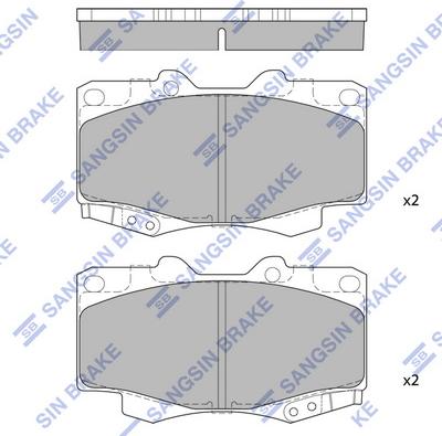 Hi-Q SP1375 - Гальмівні колодки, дискові гальма autozip.com.ua