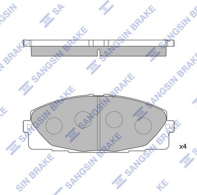 Hi-Q SP1376 - Гальмівні колодки, дискові гальма autozip.com.ua