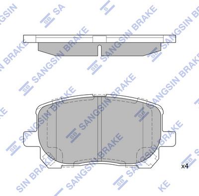 Hi-Q SP1373 - Гальмівні колодки, дискові гальма autozip.com.ua