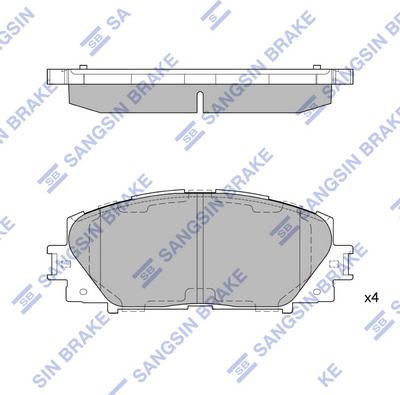 Hi-Q SP1377A - Гальмівні колодки, дискові гальма autozip.com.ua