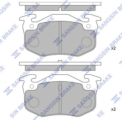 Hi-Q SP1242 - Гальмівні колодки, дискові гальма autozip.com.ua