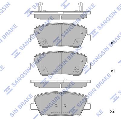 Hi-Q SP1247 - Гальмівні колодки, дискові гальма autozip.com.ua