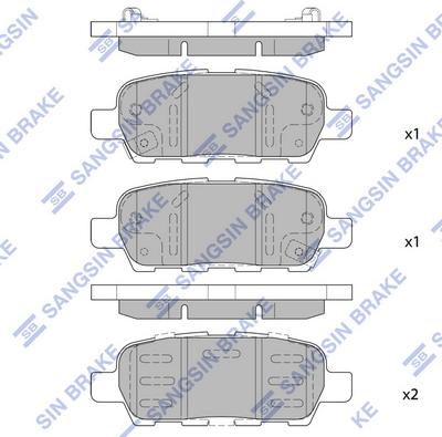 Hi-Q SP1250 - Гальмівні колодки, дискові гальма autozip.com.ua