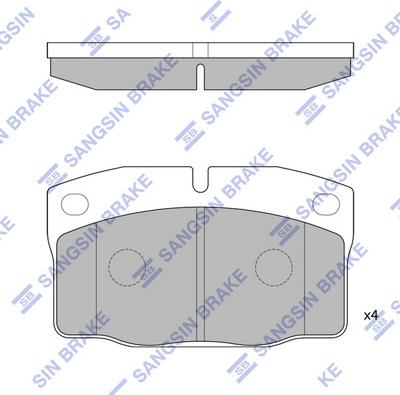 Hi-Q SP1258 - Гальмівні колодки, дискові гальма autozip.com.ua