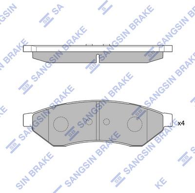 Hi-Q SP1252 - Гальмівні колодки, дискові гальма autozip.com.ua