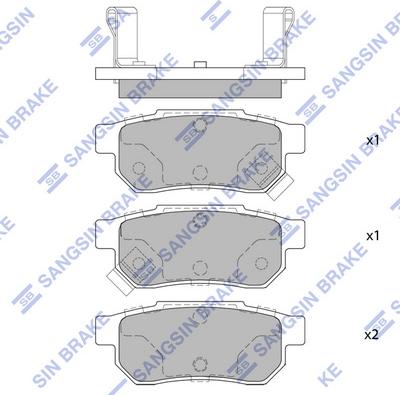 Hi-Q SP1265 - Гальмівні колодки, дискові гальма autozip.com.ua
