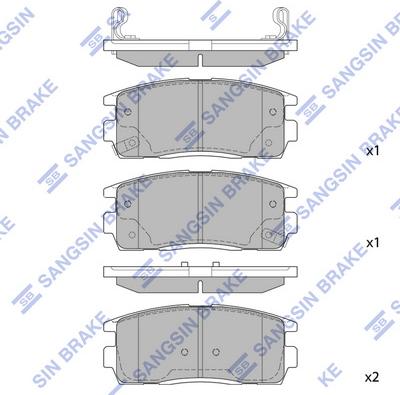 Hi-Q SP1205 - Гальмівні колодки, дискові гальма autozip.com.ua