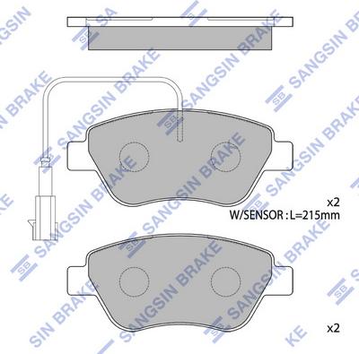 Hi-Q SP1201B - Гальмівні колодки, дискові гальма autozip.com.ua