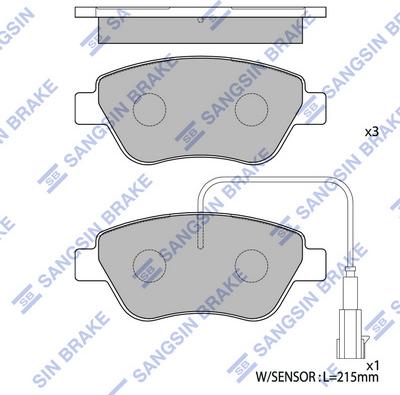 Hi-Q SP1201 - Гальмівні колодки, дискові гальма autozip.com.ua