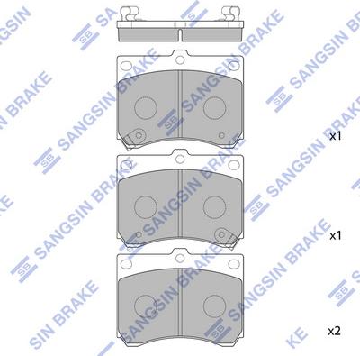 Hi-Q SP1216 - Гальмівні колодки, дискові гальма autozip.com.ua