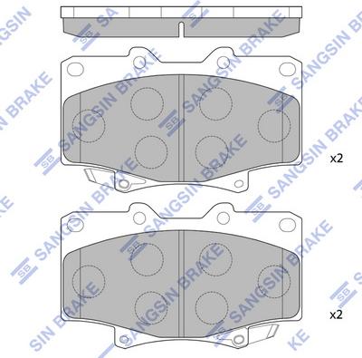 Hi-Q SP1217 - Гальмівні колодки, дискові гальма autozip.com.ua