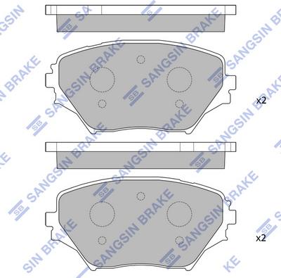 Hi-Q SP1233 - Гальмівні колодки, дискові гальма autozip.com.ua