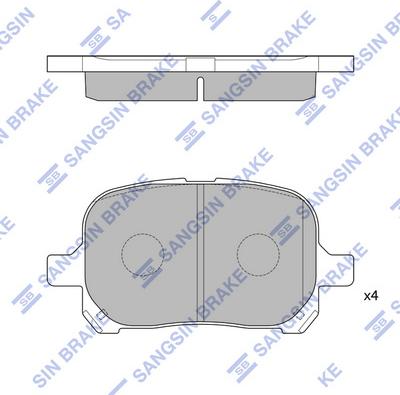Hi-Q SP1226(SD) - Гальмівні колодки, дискові гальма autozip.com.ua
